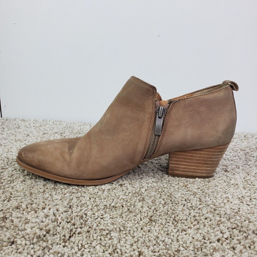Franco Sarto Shooties Womens Ankle Boot Studded Sides Western Tan Cowgirl 8.5 - Picture 4 of 11